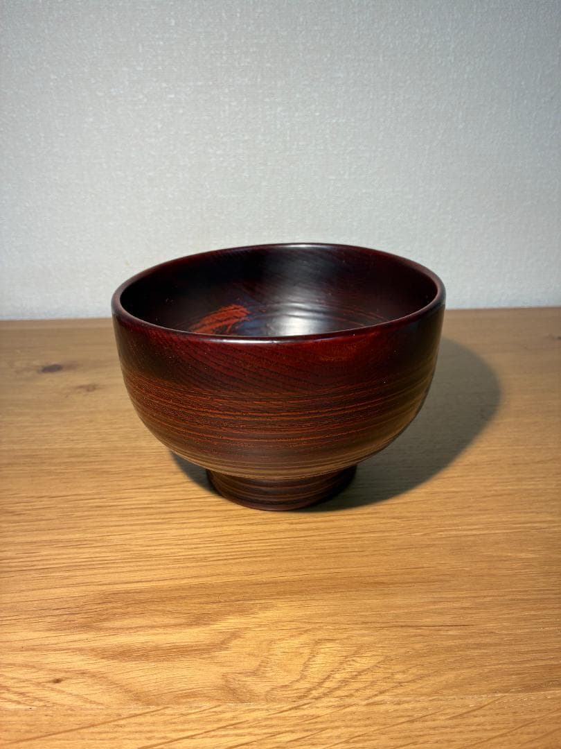 069 山中漆器 笑皿 栗 漆塗り 2枚セット