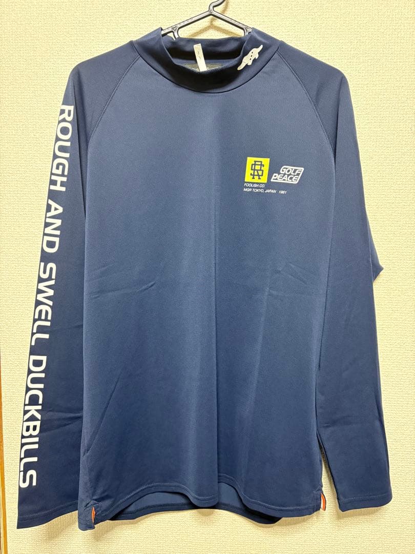 ラフ＆スウェル　メンズゴルフウェア　ネイビー　モックネック　超美品