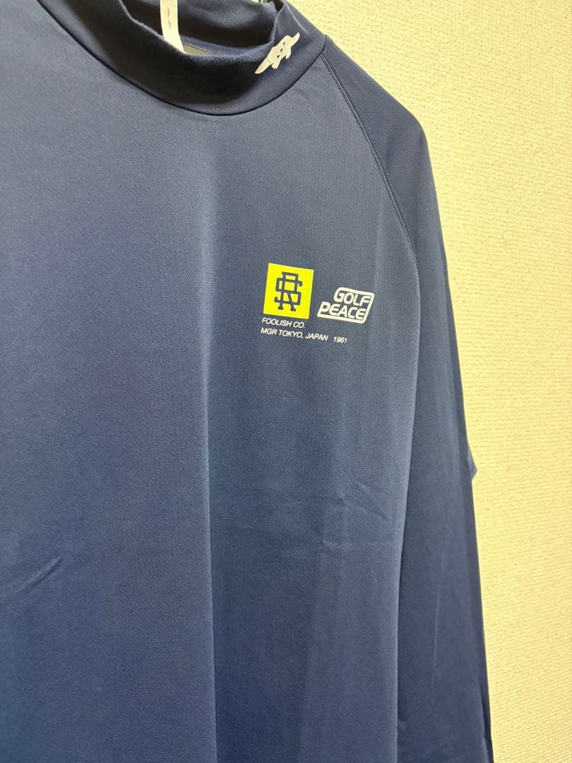 ラフ＆スウェル　メンズゴルフウェア　ネイビー　モックネック　超美品