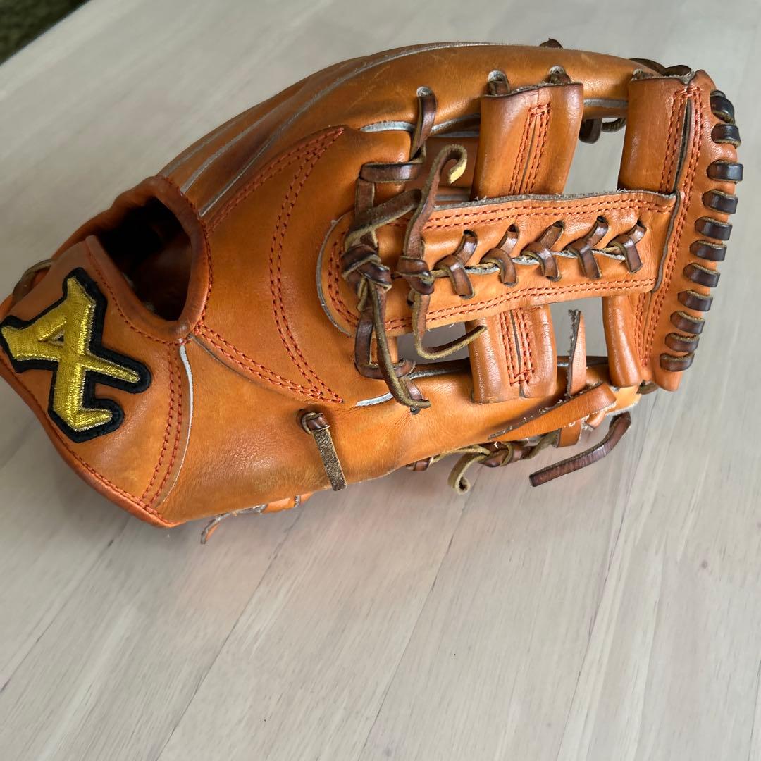 アトムズ　硬式グローブ オレンジ レザー