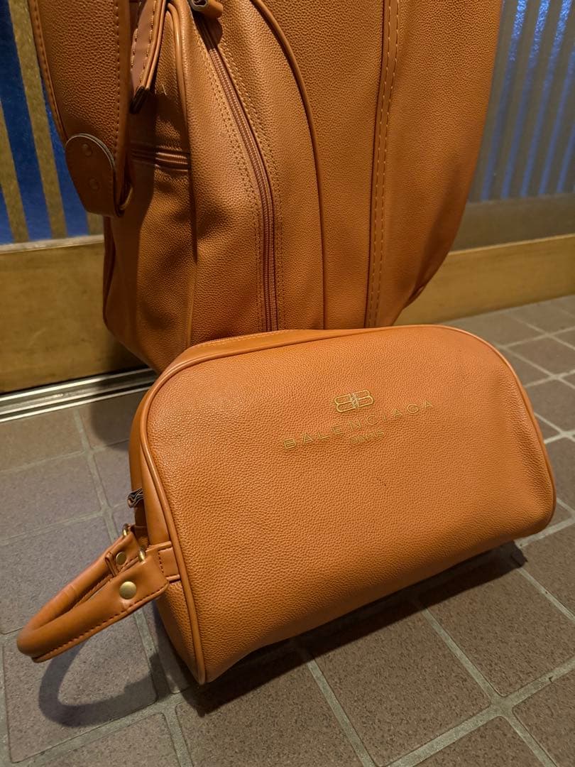 キャメル レザー ゴルフバッグ キャディバッグ