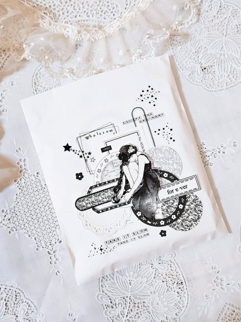 コラージュ素材　紙もの　素材紙　【2548】