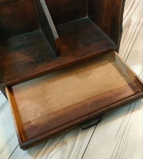 本棚 本立て ブックスタンド 引き出し付き 古道具