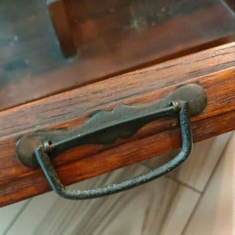 本棚 本立て ブックスタンド 引き出し付き 古道具