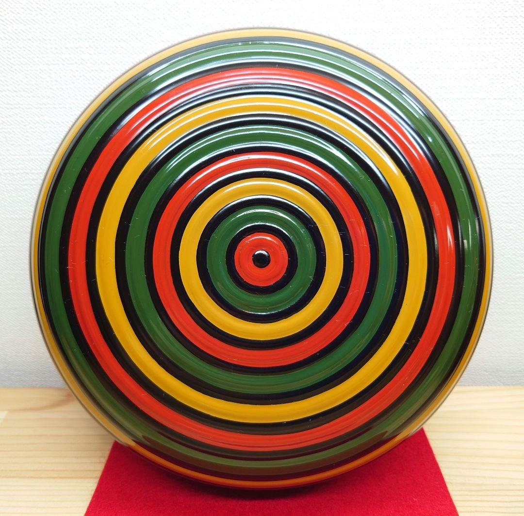 送料込【逢絢亭】茶道具 食籠 山中塗 独楽食籠 カケコ付 表千家書付 共箱入り