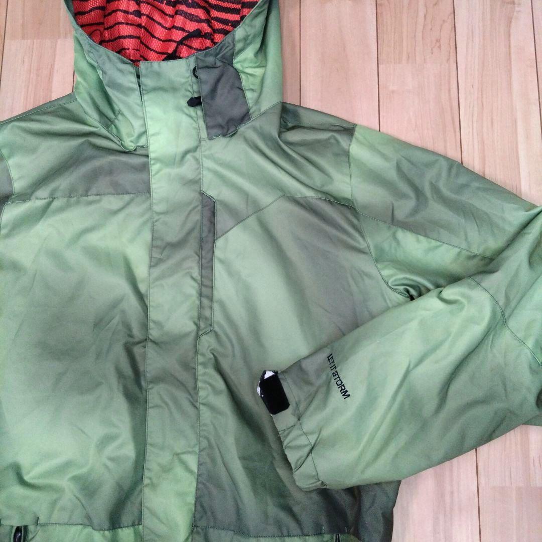 【美品】ボルコム VOLCOM スノーボードウェア ジャケット グリーン M