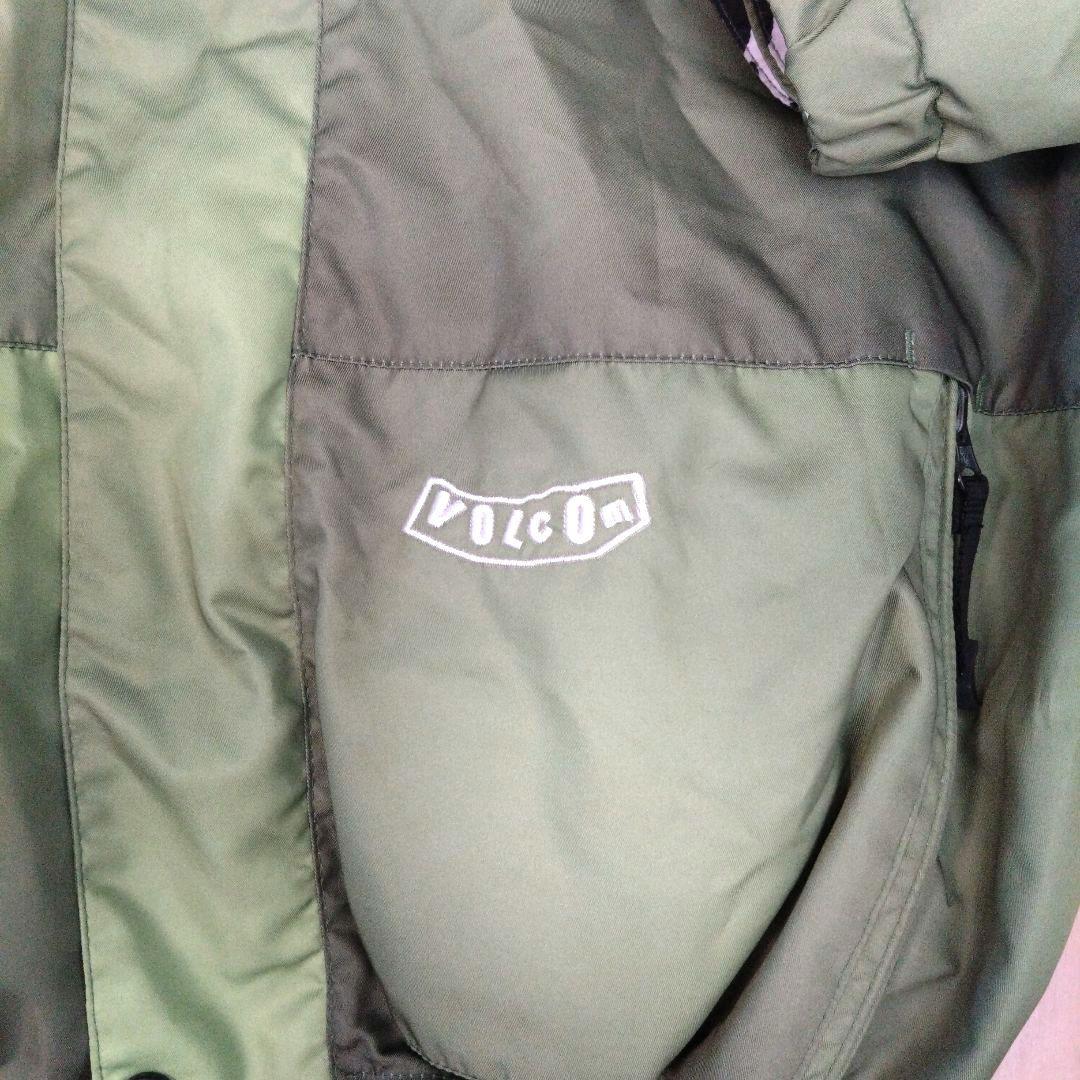 【美品】ボルコム VOLCOM スノーボードウェア ジャケット グリーン M