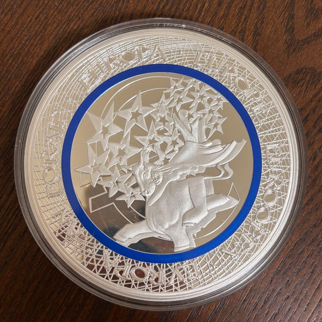 【超大型】ユーロ導入記念 376g スワロフスキー 装飾付 ドイツ