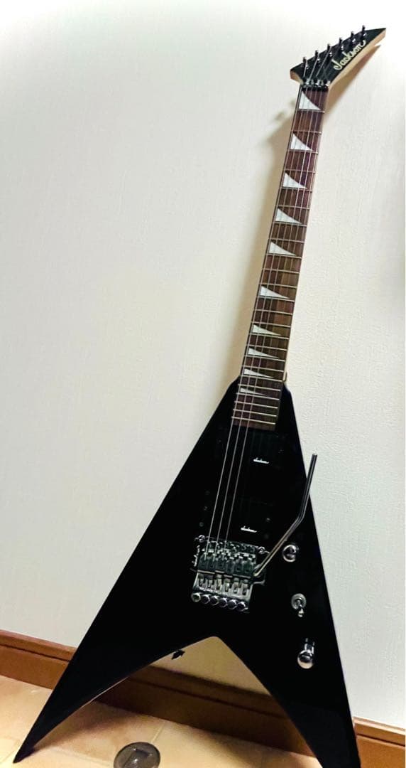 Jackson KING-V Floyd Rose　ジャクソン フライングV 黒