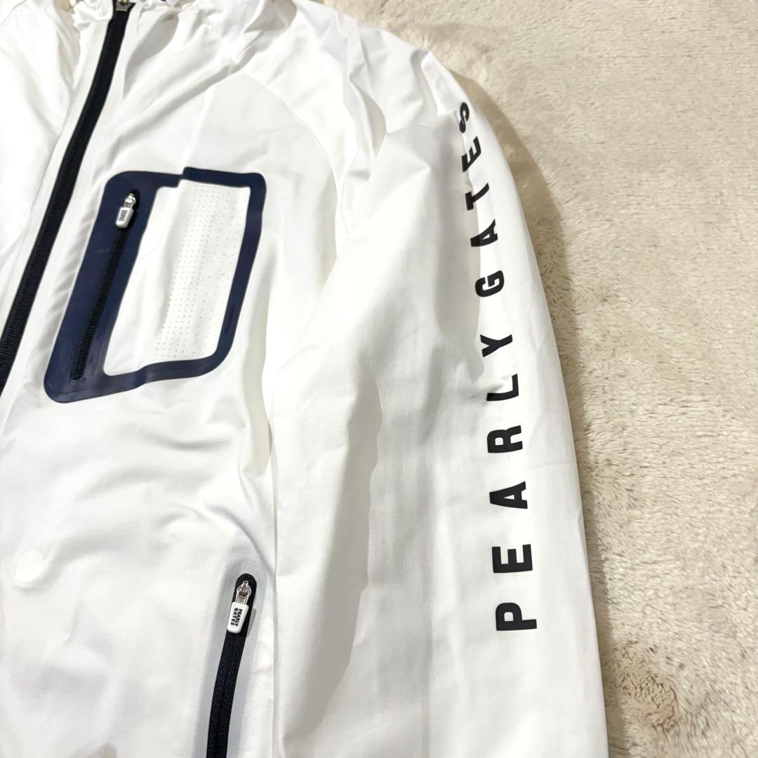 《美品》PEARLY GATES フード付 ジップ ナイロンジャケット ゴルフ