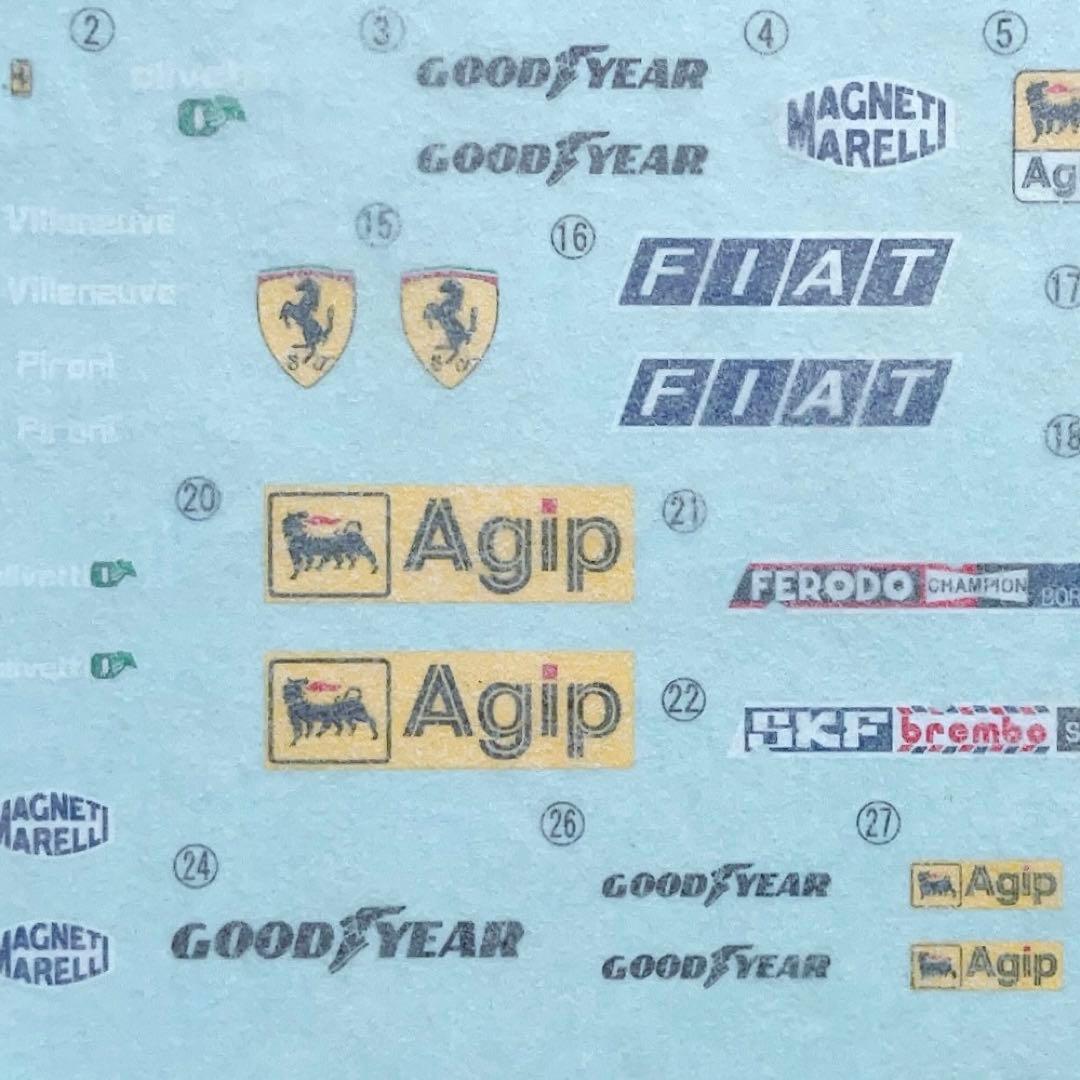 限定品 フジミ 1/20 フェラーリ126C2 w/カルトグラフデカール 良状態