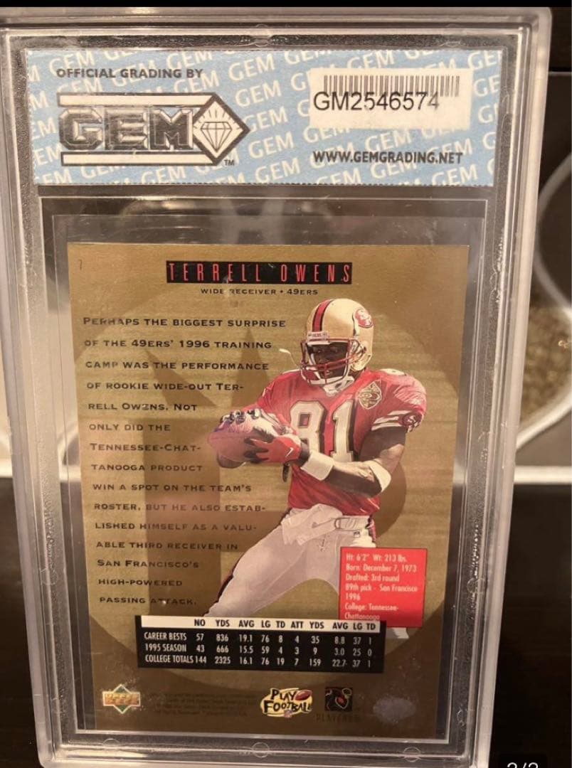 その他 UpperDeck Terrell Owens NFL 1996 Rookie