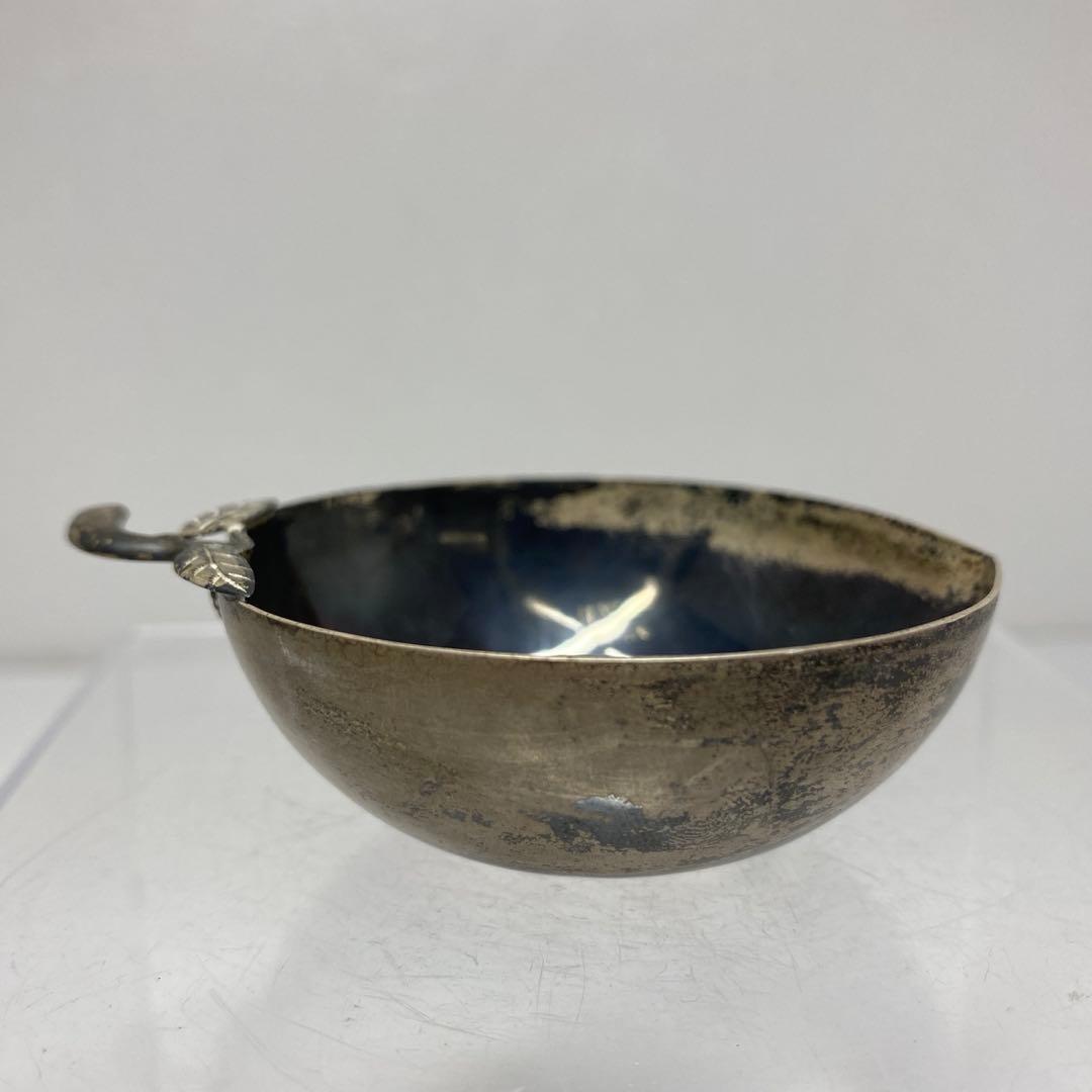 925刻印　銀製　桃型盃台　33g トヒト　東さ7-0811☆2F