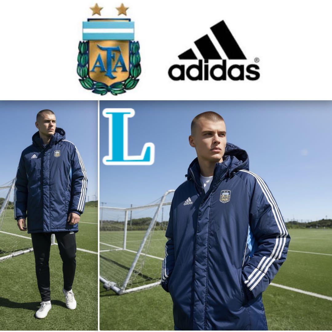 超レア！サッカー アルゼンチン代表 ベンチコート メンズL アディダス アウター