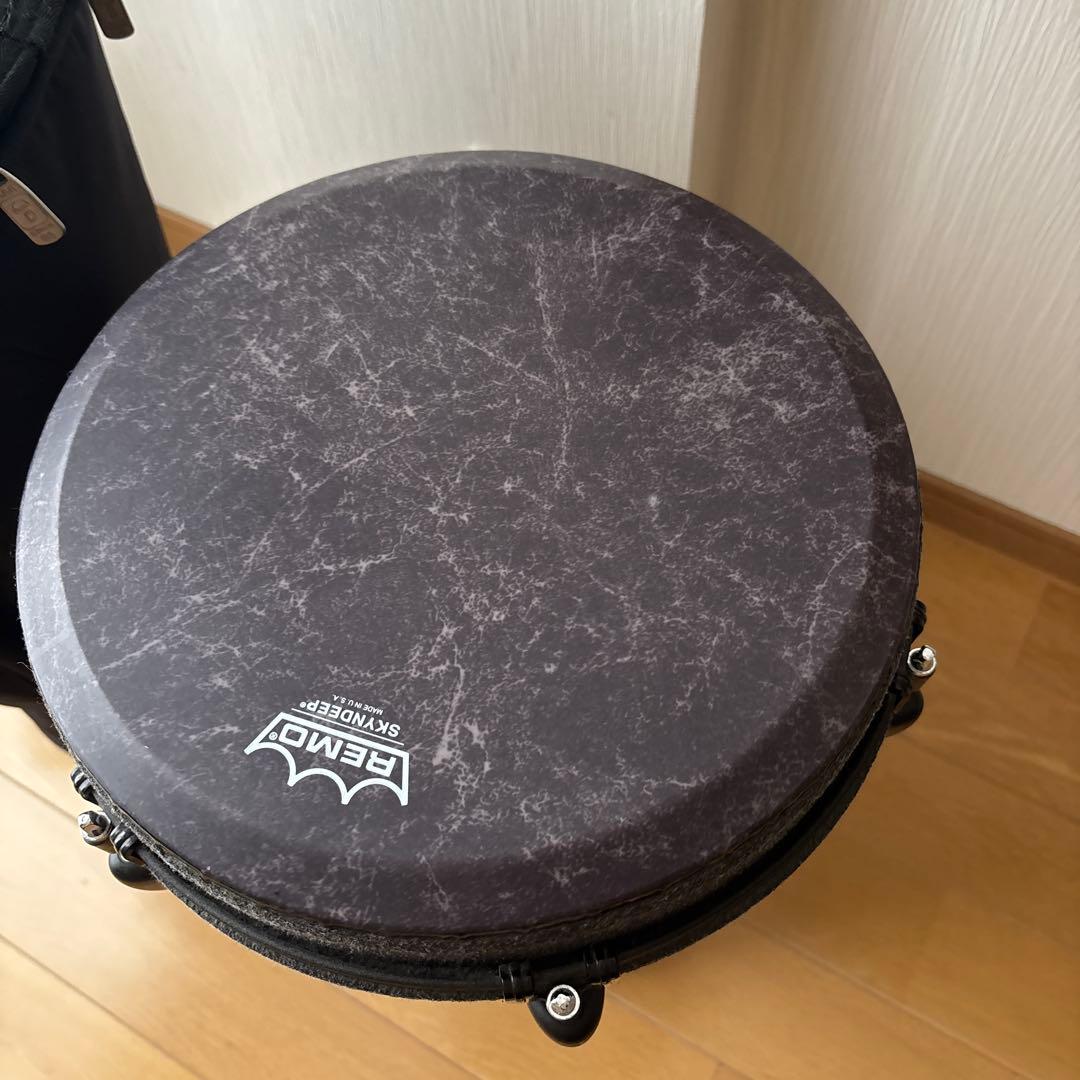 REMO ジャンベ 12インチ DJ0012-BE ケース＆カゴ3点セット