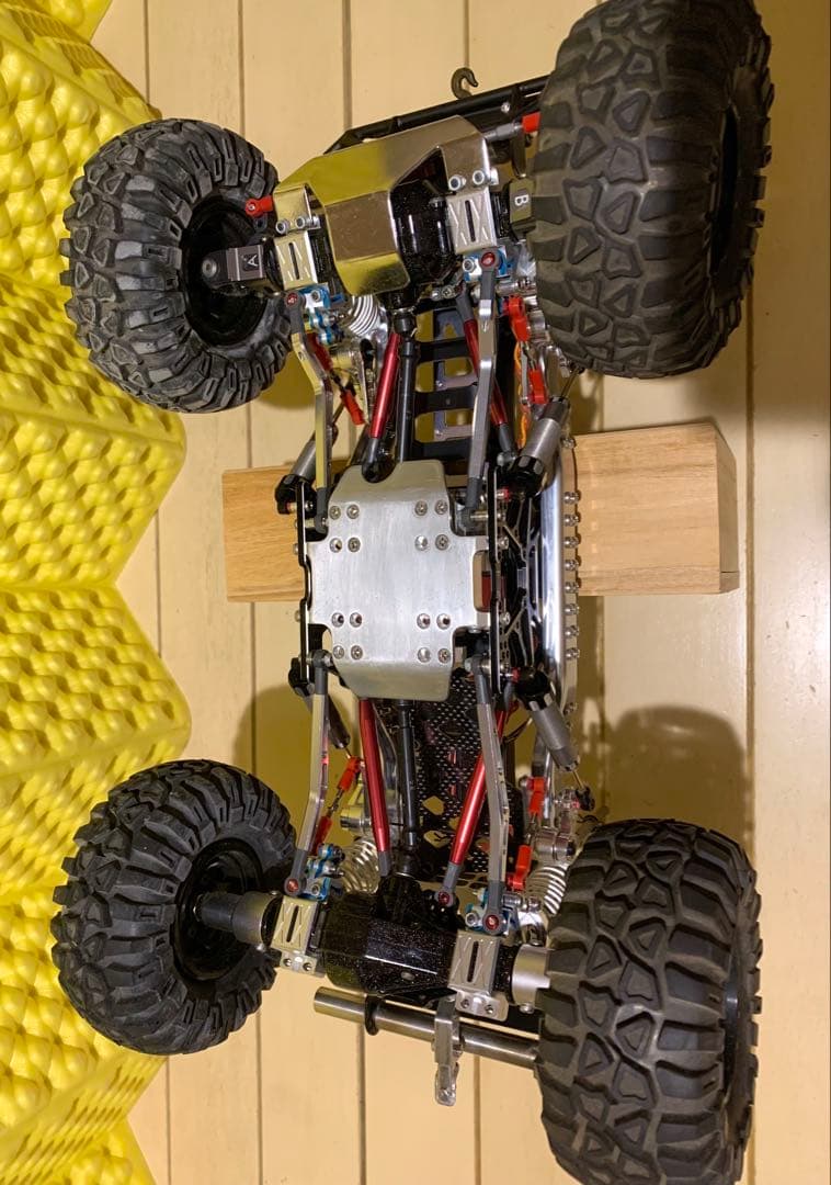 タミヤラジコンCR01フルセット　希少レアパーツカスタムウインチ付きランクル80