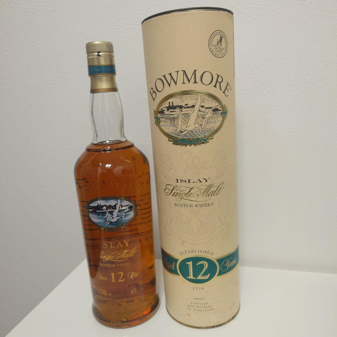 未開栓 BOWMORE ボウモア 12年 カモメラベル 1000ml ウィスキー