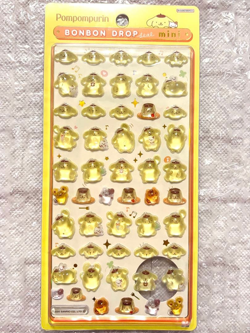 【バラ売り可】ボンボンドロップシール ミニ サンリオ 8枚セット
