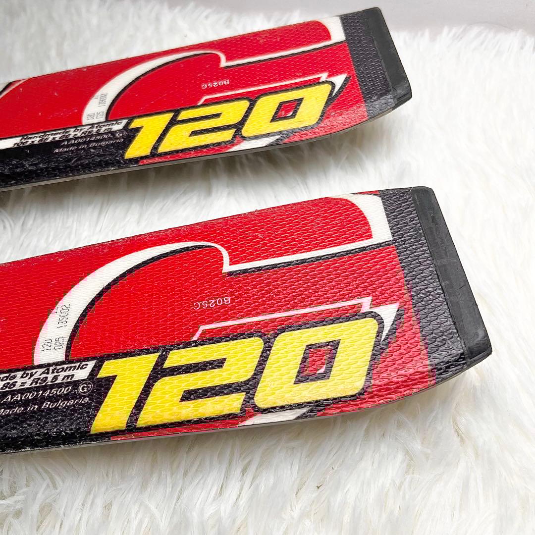 【良品】ATOMIC RACE 120 ジュニアスキー板 ビンディング付