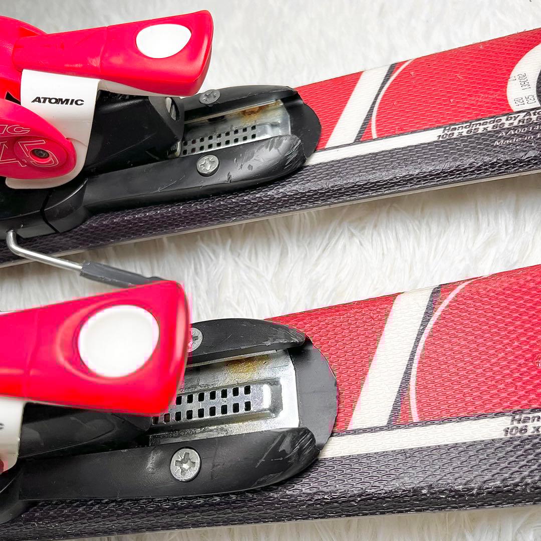 【良品】ATOMIC RACE 120 ジュニアスキー板 ビンディング付