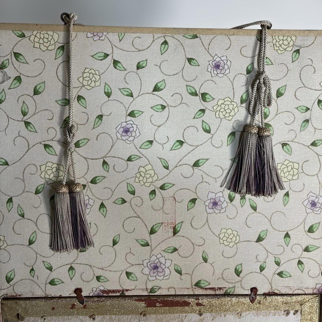 文化刺繍 慈母観音図 着色絹本 仏画 仏教美術 悲母観音 刺繍画 刺繍アート