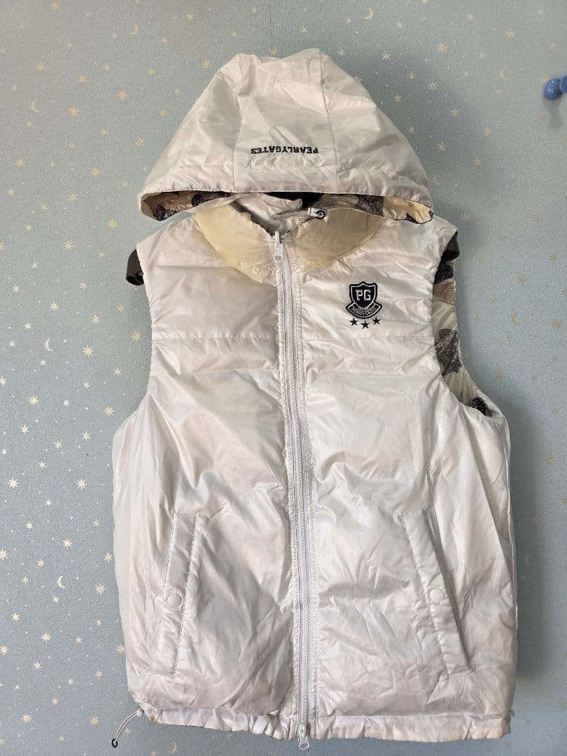 美品PEARLY GATES, リバーシブルダウンベスト５