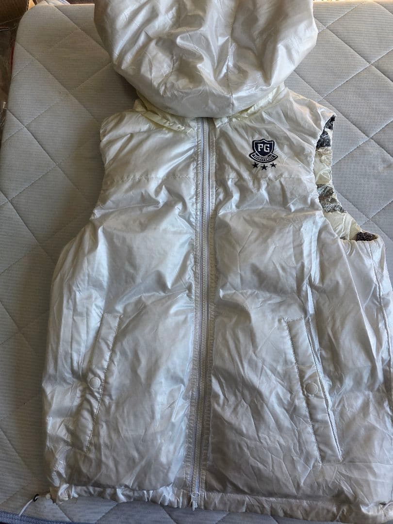 美品PEARLY GATES, リバーシブルダウンベスト５