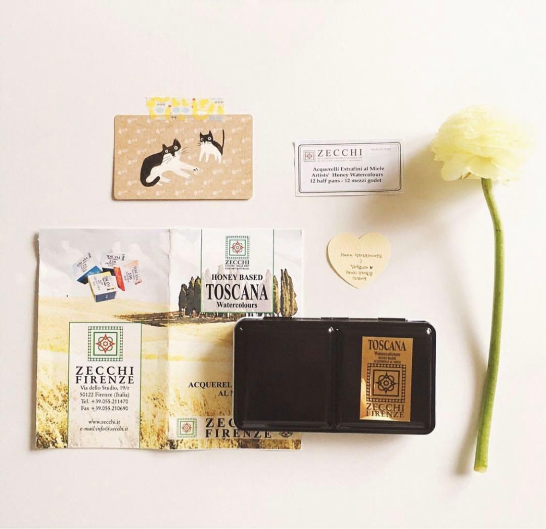 Zecchi Firenze 筆　筆セット　絵の具セット　水彩画