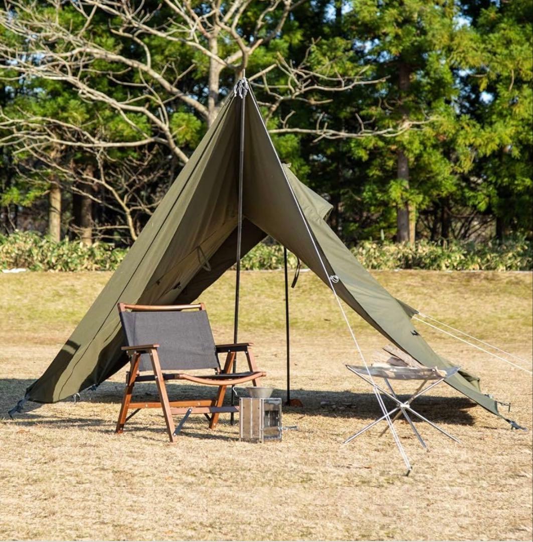 【冬キャンプ1回のみ】バンドック ソロティピー 1 TC カーキ インナー 美品