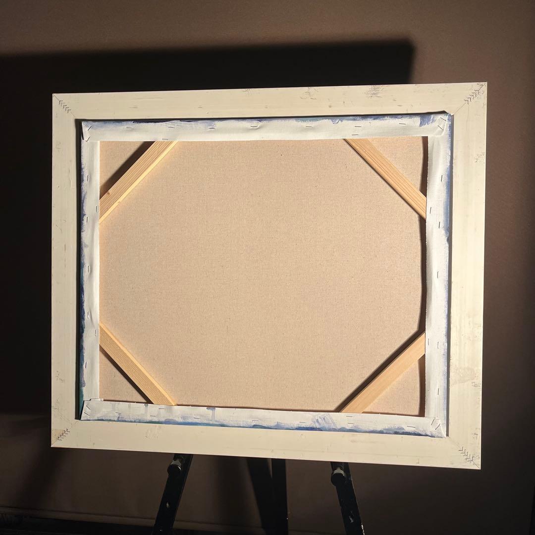 手書き油絵 クロード・モネ 睡蓮 肉筆絵画 額付き インテリア 油彩画