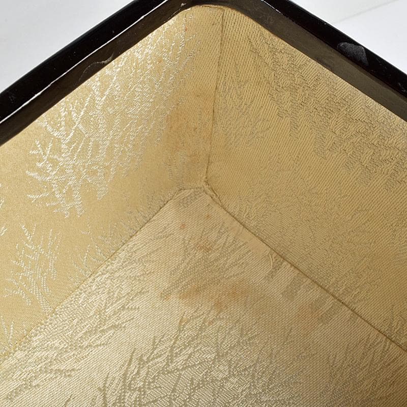 茶道具　平安　籃峰斎作　茶籠　茶碗　独楽棗など　七点一式　仕覆付　Y　R9517