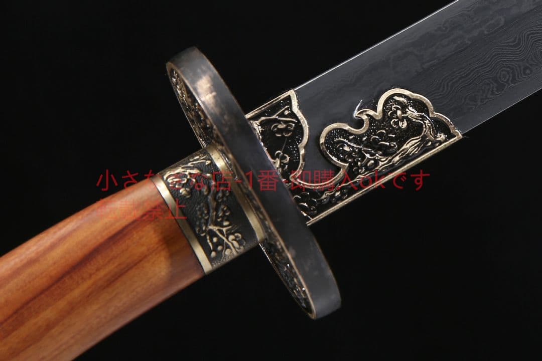 梅清刀酸枝木紋鋼  古兵器 武具 刀装具 日本刀 模造刀 居合刀
