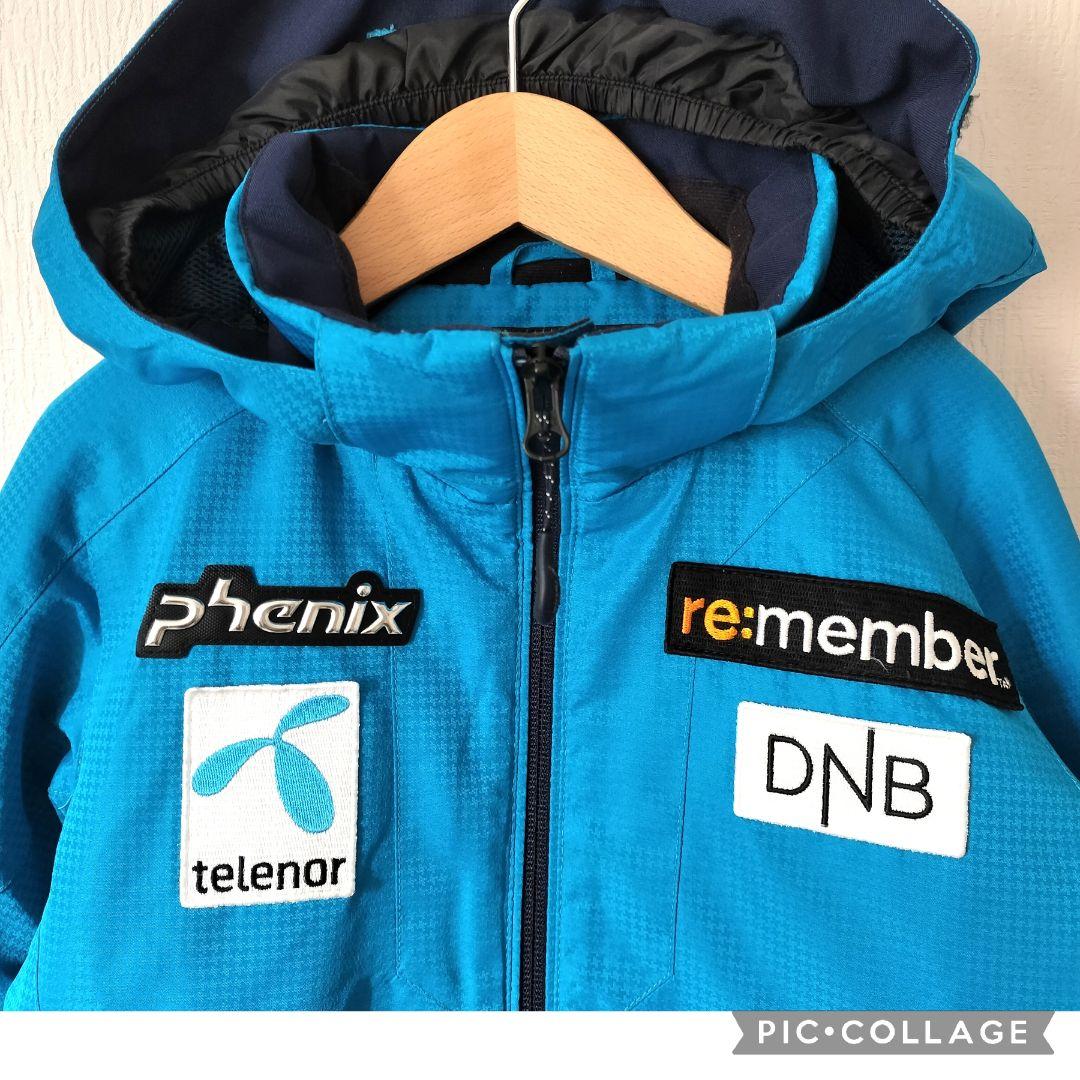 美品☆phenix アルペンモデル　スキーウェア ボーイズ130 青紺　上下