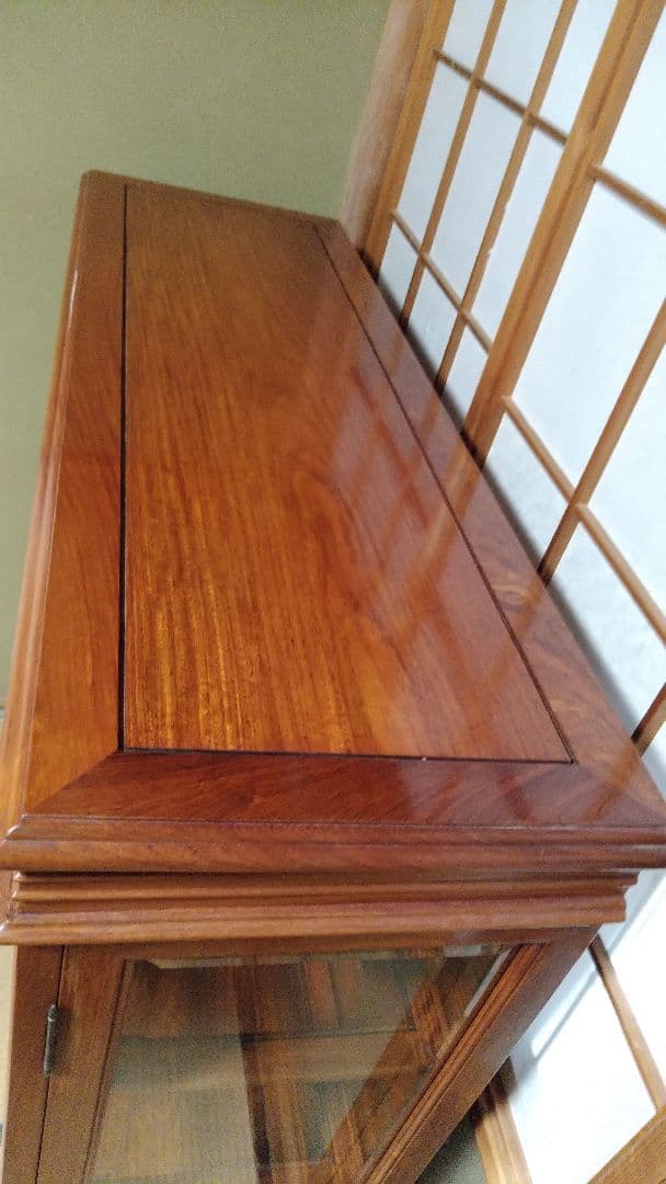 ※龍神※龍爪※最高級家具※幸運を招き入れ掴むクロウ&ボウル最高級木製ガラス3扉