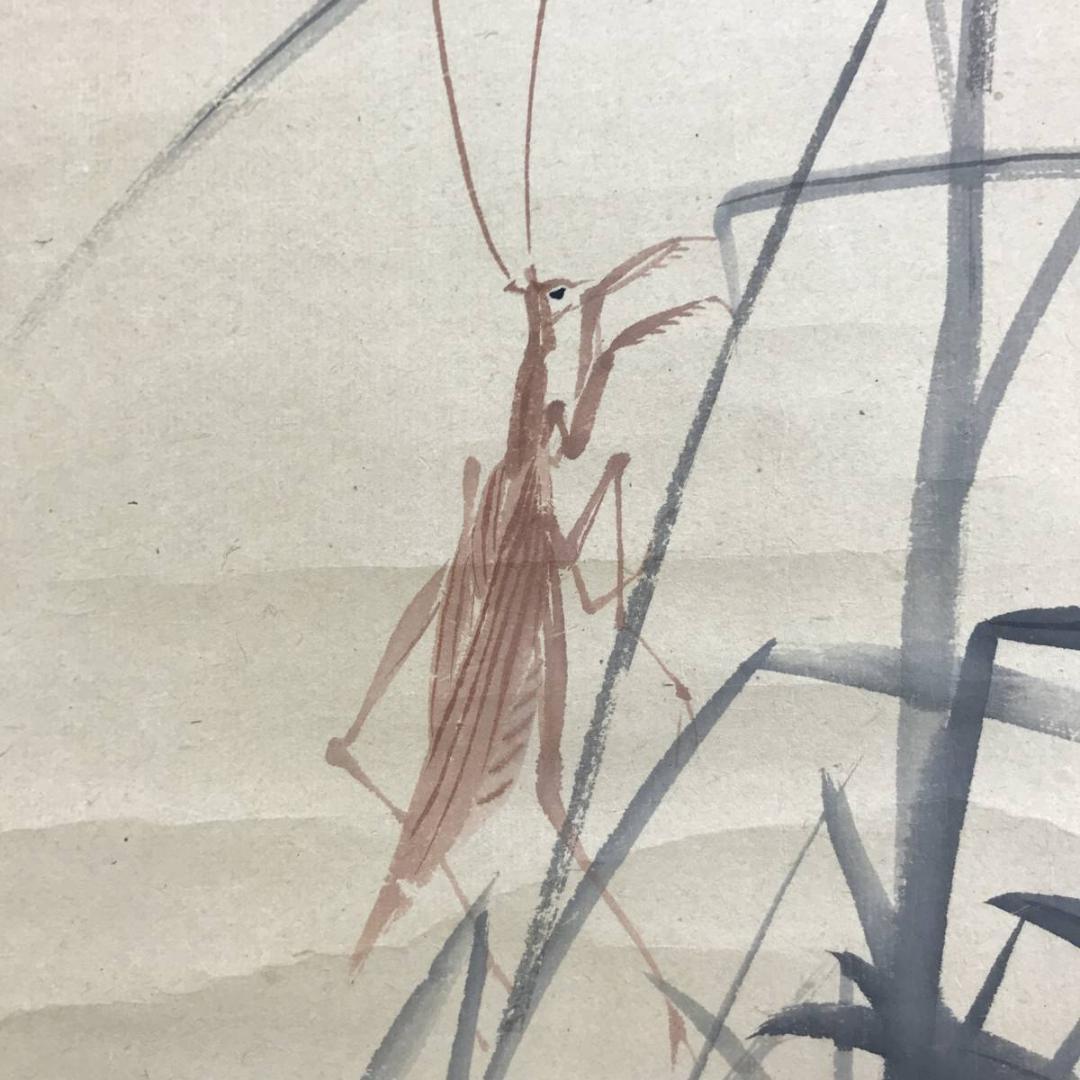 真作/柴田義董/月下秋草図/山水風月図/花鳥図/花図/名家伝来/AE-223