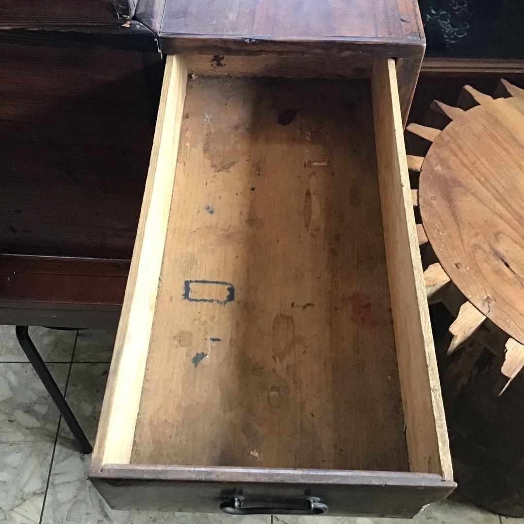 骨董　古民具　大型江戸火鉢　欅　クロガキ　検・鉄瓶