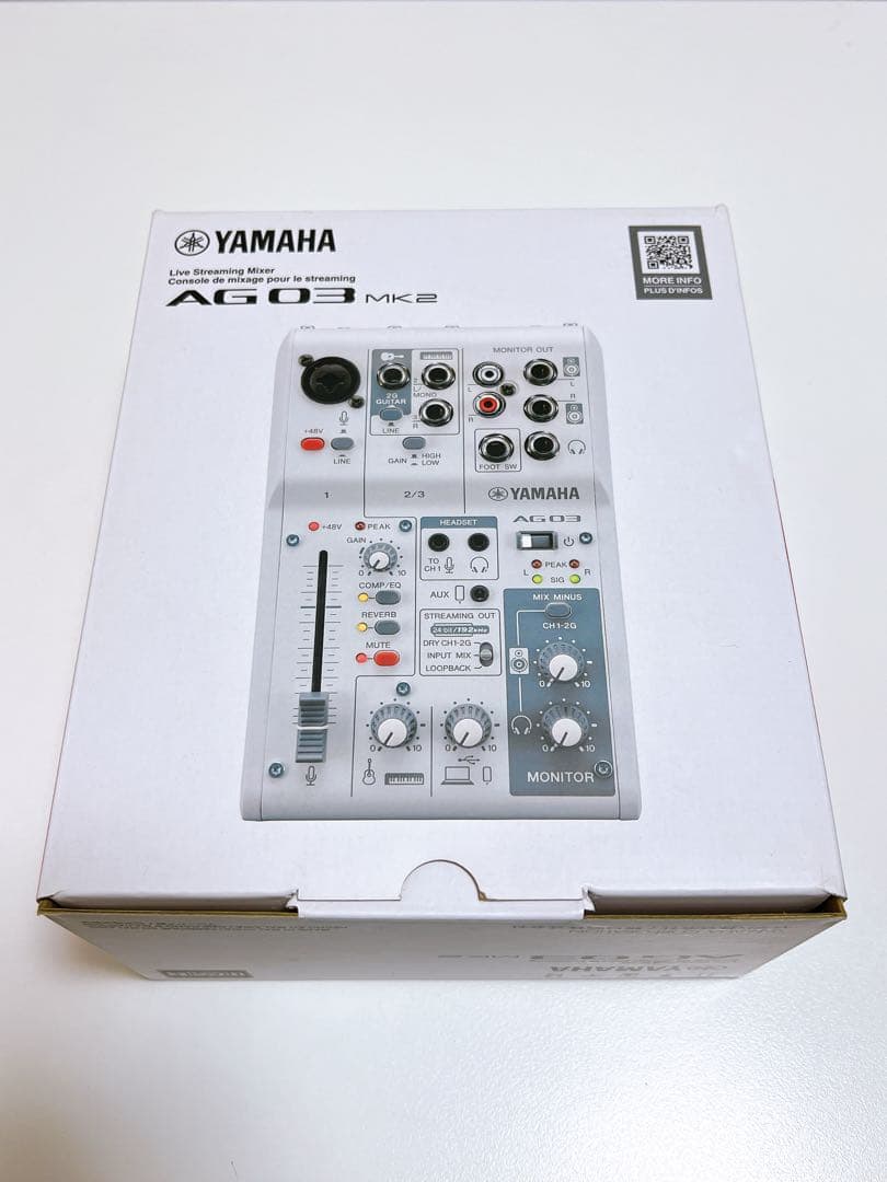 【新品未使用】YAMAHA AG03MK2 W ホワイト ヤマハ