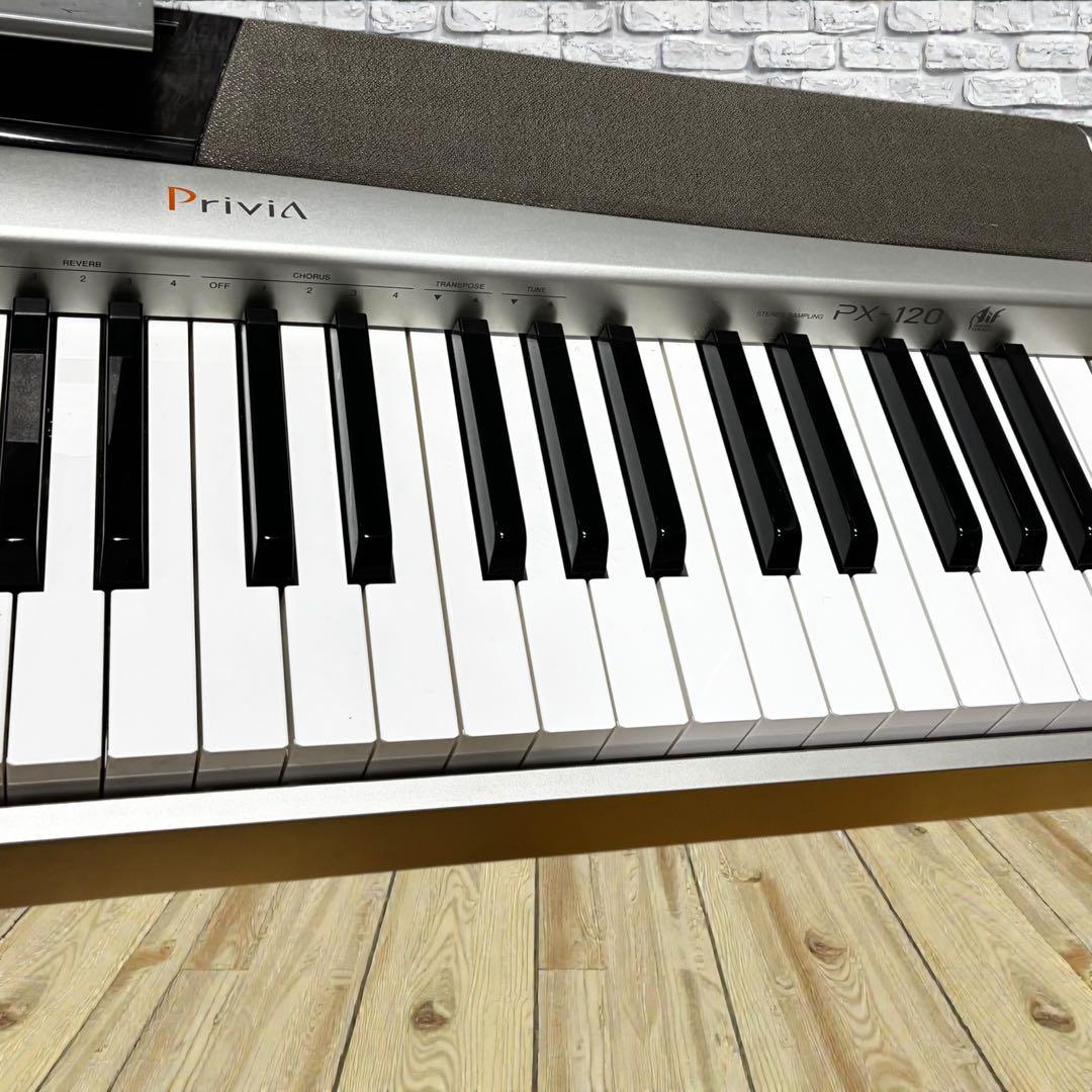 動作良品✨ CASIO Privia PX-120 電子ピアノ 88鍵 シルバー