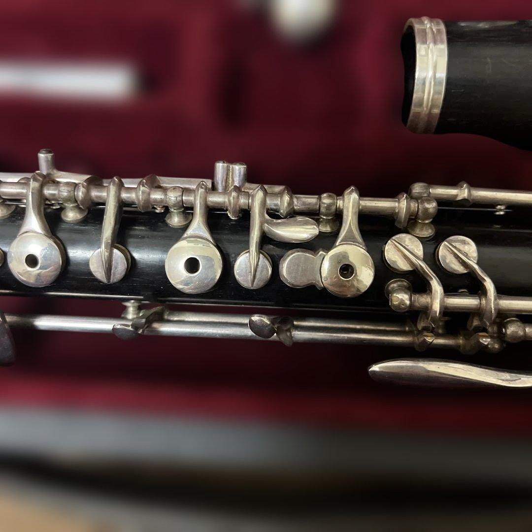 オーボエ本体 木製 銀メッキキー リード付き