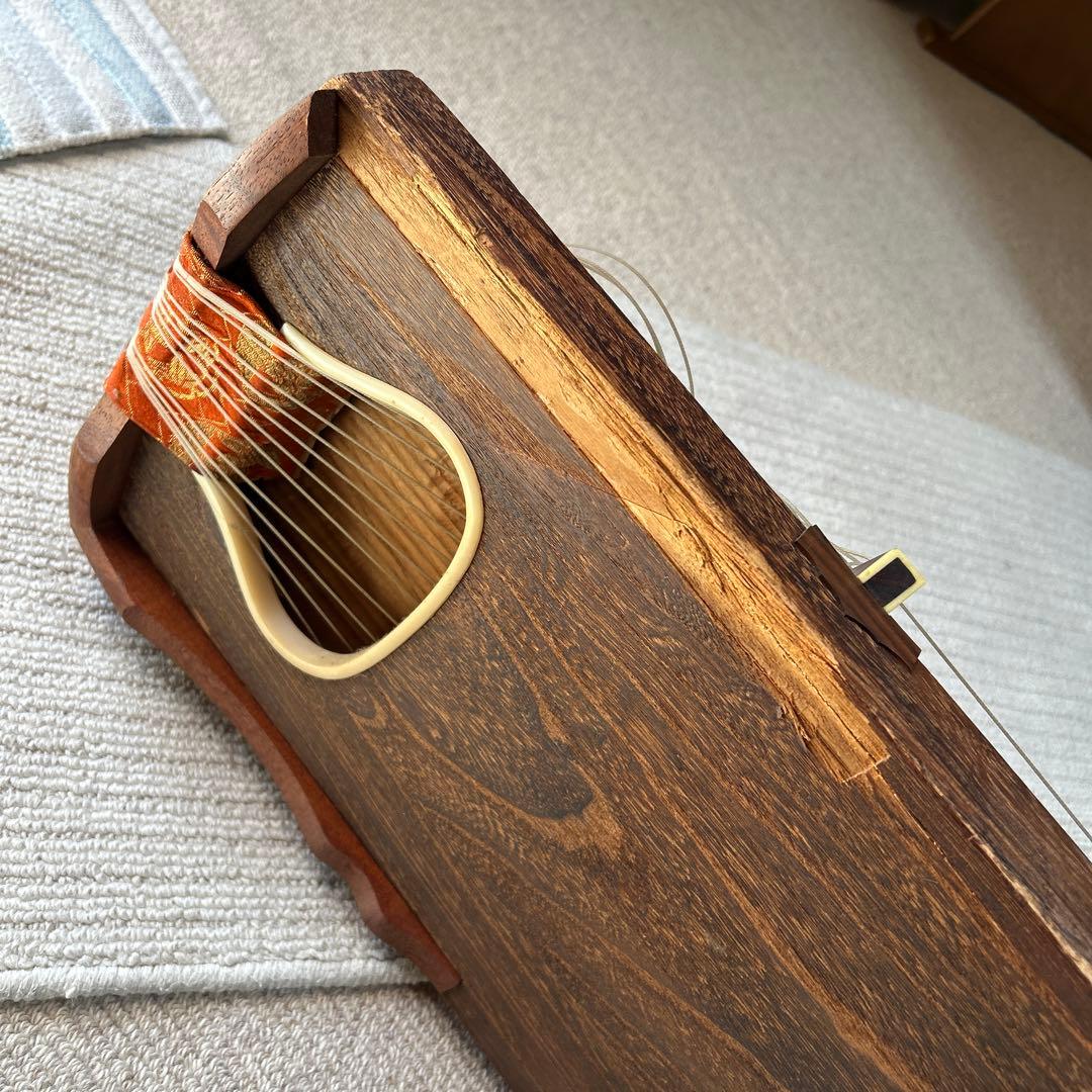 木製琴 13弦 ダークブラウン
