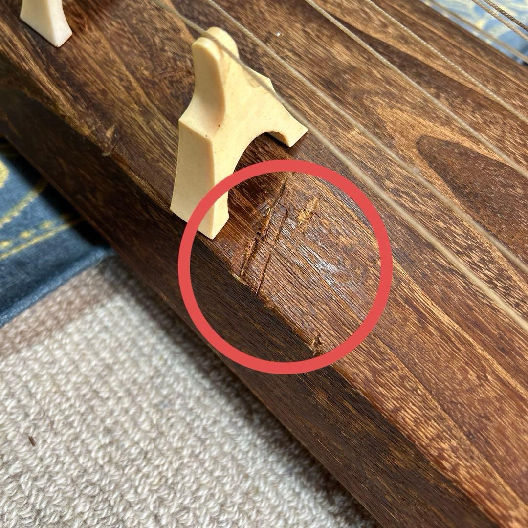 木製琴 13弦 ダークブラウン