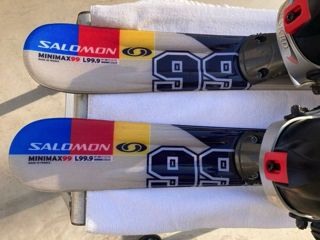 【希少】ショートスキー　スノーボードブーツ用SALOMON MINIMAX 黒