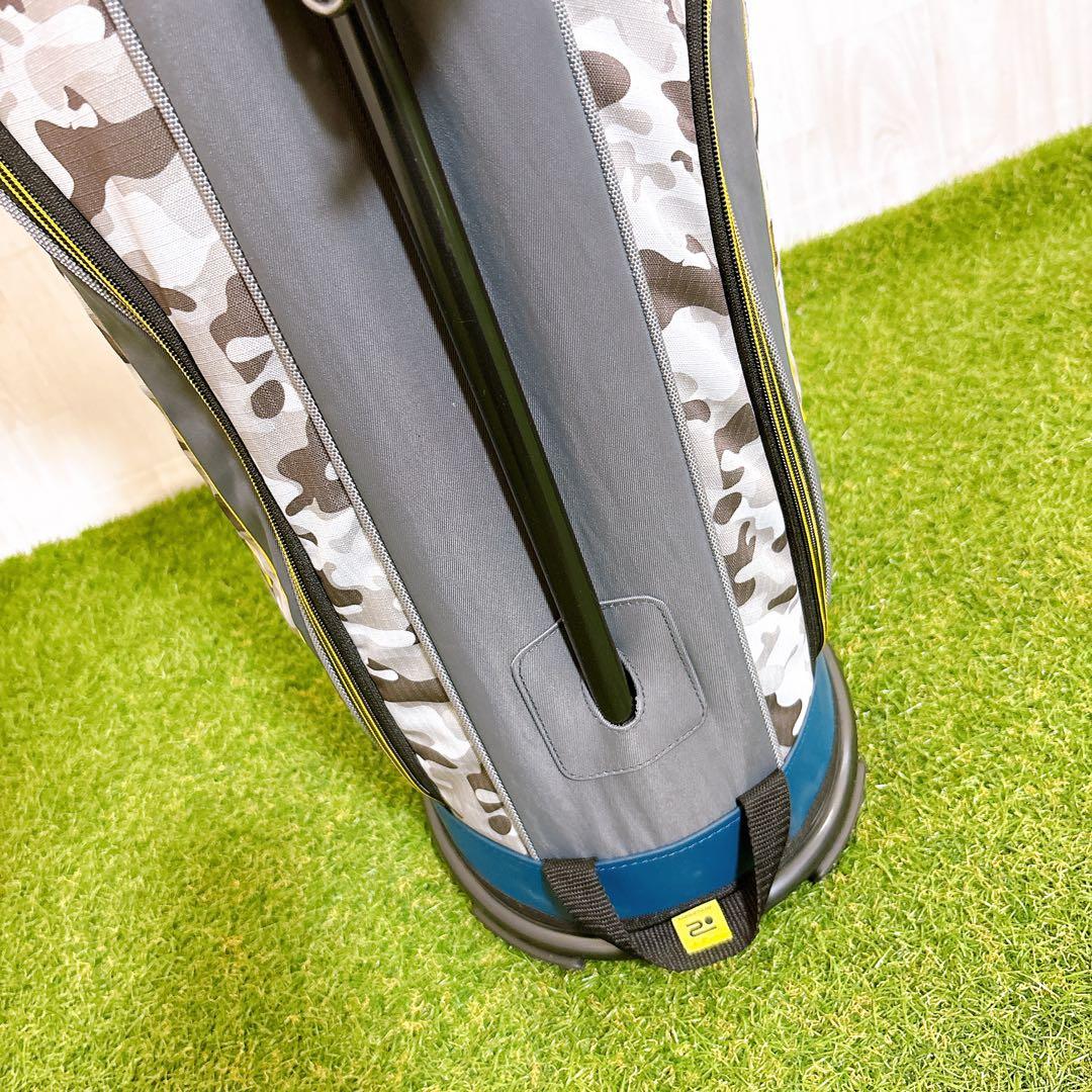 ROSASEN ロサーセン キャディバッグ ゴルフバッグ ポーチ付き カモフラ