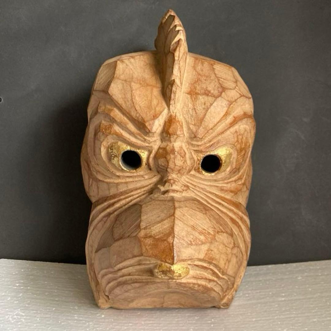 木彫 一刀彫 古楽面 伎楽面 太田佳男