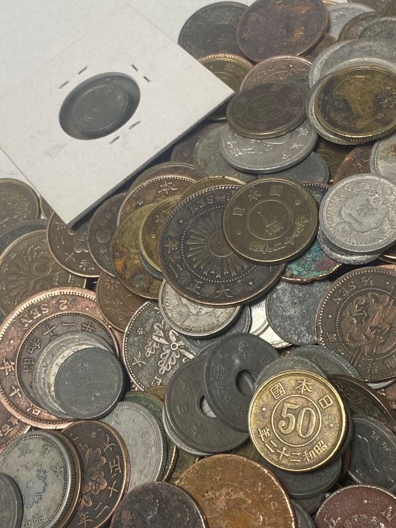 古銭 銅貨・黄銅貨・青銅貨・白銅貨・ニッケル貨錫貨アルミ貨など3.1㎏NO.61
