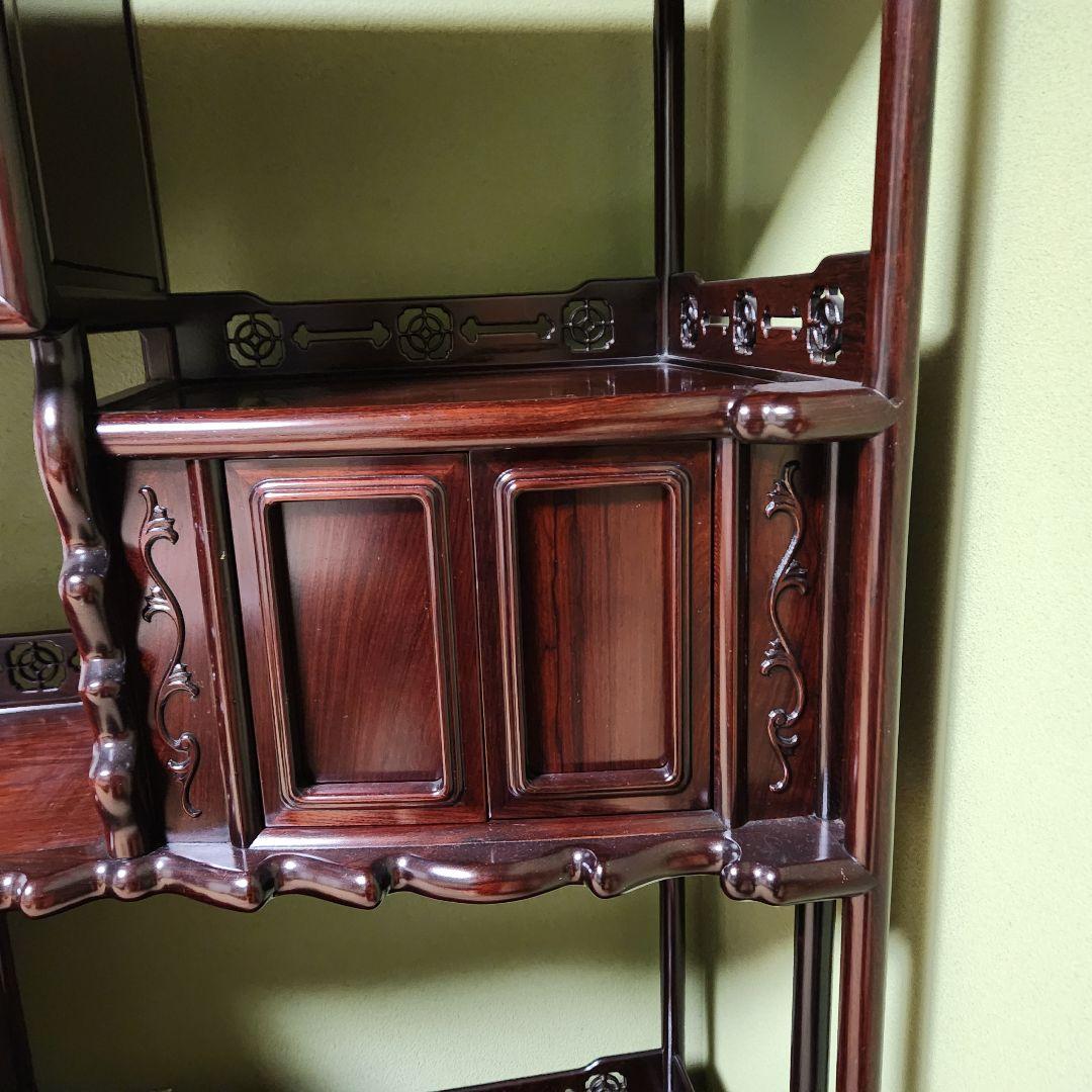 w【超美品】紫檀茶箪笥