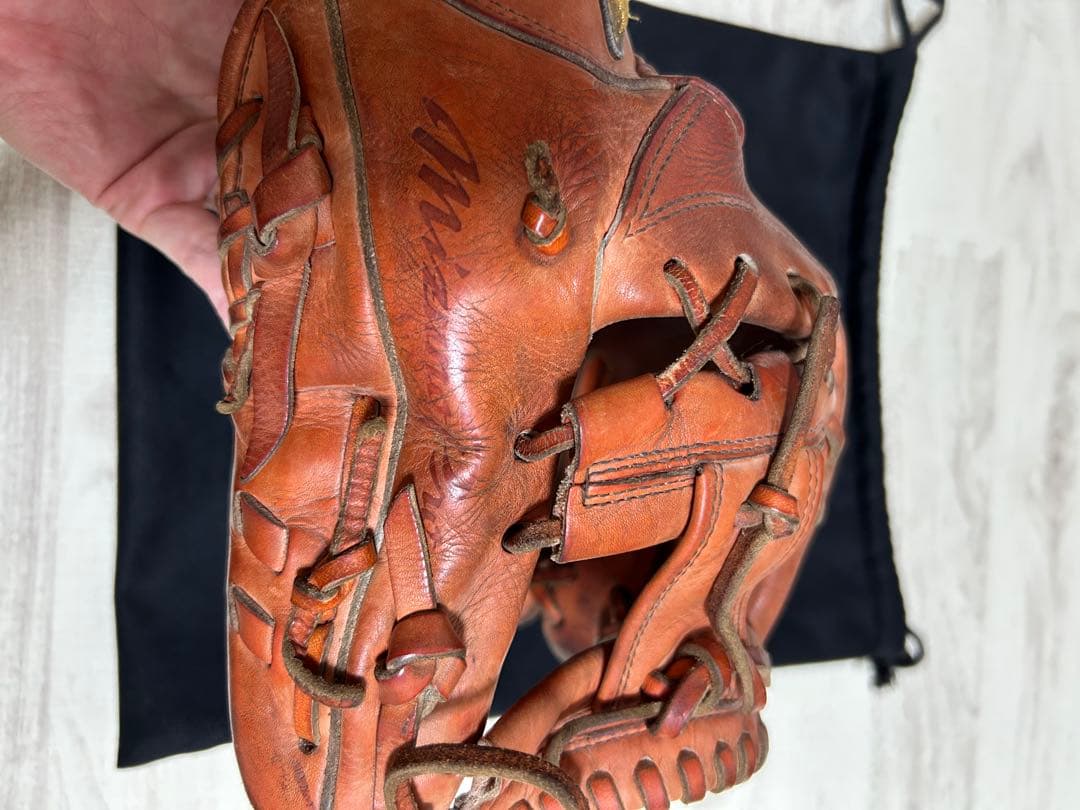 MizunoPro 硬式グローブ ブラウン 収納袋・硬式ボール付き