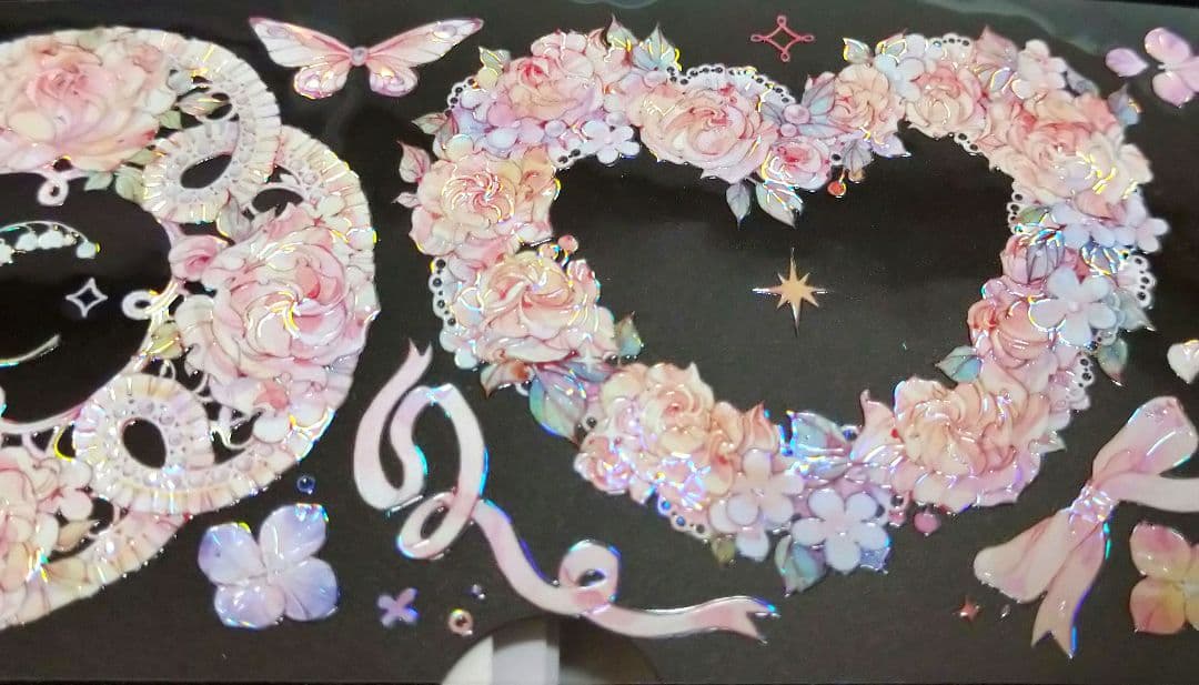 S4＃浸染芳菲(贝壳光)迷霧森林切り売り海外装飾マステ薔薇リボン