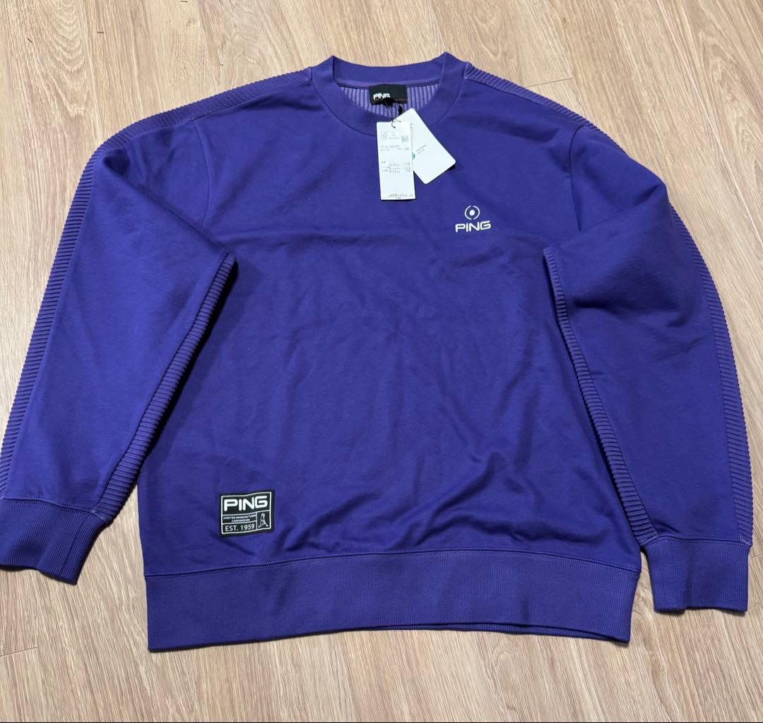 PING ピン　トップス　プルオーバー　紫