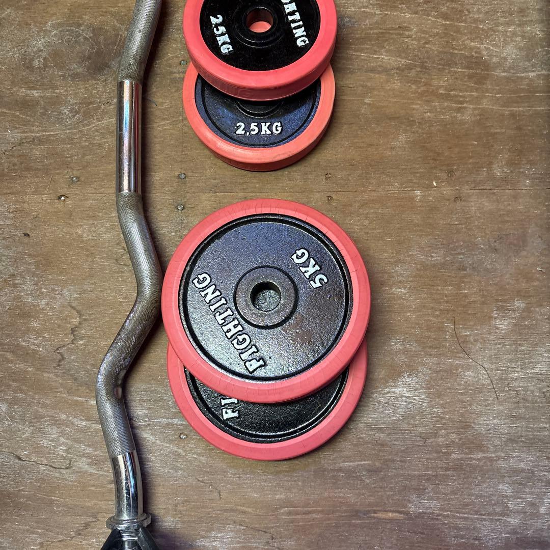 ウエイトプレートセット EZバー付き